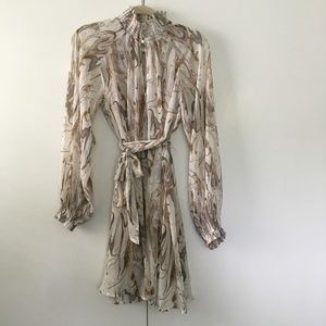 Banana Republic Factory dress, size small, neutral swirl pattern